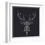 Deer Polygon-Lisa Kroll-Framed Art Print