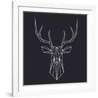 Deer Polygon-Lisa Kroll-Framed Art Print