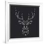 Deer Polygon-Lisa Kroll-Framed Art Print