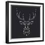 Deer Polygon-Lisa Kroll-Framed Art Print