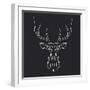 Deer Polygon-Lisa Kroll-Framed Art Print