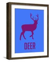 Deer Purple-NaxArt-Framed Art Print