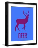 Deer Purple-NaxArt-Framed Art Print