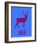 Deer Purple-NaxArt-Framed Art Print