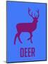 Deer Purple-NaxArt-Mounted Art Print