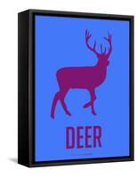 Deer Purple-NaxArt-Framed Stretched Canvas
