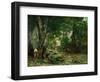 Deer Reserve at Plaisir Fontaine, 1866-Gustave Courbet-Framed Giclee Print