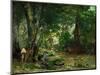 Deer Reserve at Plaisir Fontaine, 1866-Gustave Courbet-Mounted Giclee Print