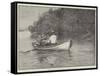 Deer-Shooting on a New York Lake-Rufus Fairchild Zogbaum-Framed Stretched Canvas