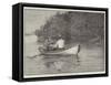 Deer-Shooting on a New York Lake-Rufus Fairchild Zogbaum-Framed Stretched Canvas