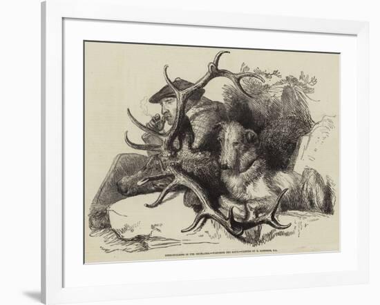 Deer-Stalking in the Highlands, Watching the Body-Edwin Landseer-Framed Giclee Print
