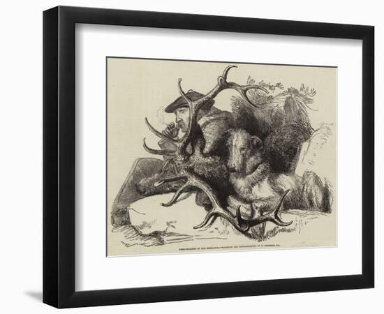 Deer-Stalking in the Highlands, Watching the Body-Edwin Landseer-Framed Giclee Print