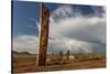 Deer stones with inscriptions, 1000 BC, Mongolia.-Tom Norring-Stretched Canvas