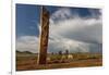 Deer stones with inscriptions, 1000 BC, Mongolia.-Tom Norring-Framed Photographic Print