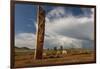 Deer stones with inscriptions, 1000 BC, Mongolia.-Tom Norring-Framed Photographic Print