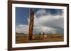 Deer stones with inscriptions, 1000 BC, Mongolia.-Tom Norring-Framed Photographic Print