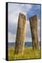 Deer stones with inscriptions, 1000 BC, Mongolia.-Tom Norring-Framed Stretched Canvas