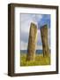 Deer stones with inscriptions, 1000 BC, Mongolia.-Tom Norring-Framed Photographic Print