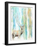 Deer Tree-Michelle Faber-Framed Giclee Print