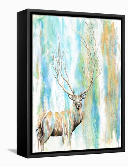 Deer Tree-Michelle Faber-Framed Stretched Canvas