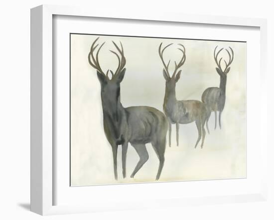 Deer Trio-Beverly Dyer-Framed Art Print