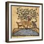 Deer-type, Rabbit and Fox, Standing Over Water-Aristotle ibn Bakhtishu-Framed Premium Giclee Print