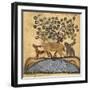 Deer-type, Rabbit and Fox, Standing Over Water-Aristotle ibn Bakhtishu-Framed Premium Giclee Print