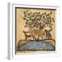 Deer-type, Rabbit and Fox, Standing Over Water-Aristotle ibn Bakhtishu-Framed Premium Giclee Print