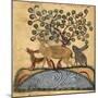 Deer-type, Rabbit and Fox, Standing Over Water-Aristotle ibn Bakhtishu-Mounted Premium Giclee Print