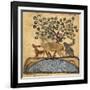 Deer-type, Rabbit and Fox, Standing Over Water-Aristotle ibn Bakhtishu-Framed Giclee Print