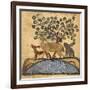 Deer-type, Rabbit and Fox, Standing Over Water-Aristotle ibn Bakhtishu-Framed Giclee Print