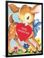 Deer Valentine-null-Framed Art Print