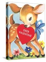 Deer Valentine-null-Stretched Canvas
