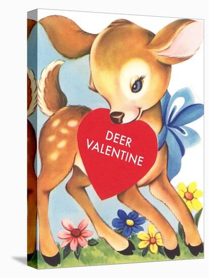 Deer Valentine-null-Stretched Canvas