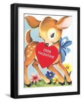 Deer Valentine-null-Framed Art Print