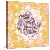 Deer with Chintz-null-Stretched Canvas