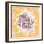 Deer with Chintz-null-Framed Art Print