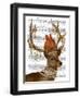 Deer with Gold Bells-Fab Funky-Framed Art Print