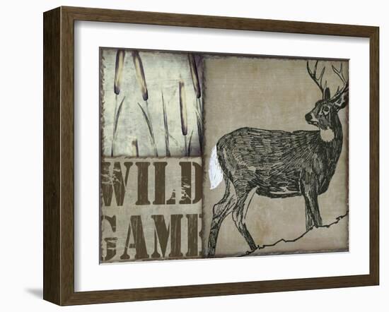 Deer with white tail-null-Framed Giclee Print