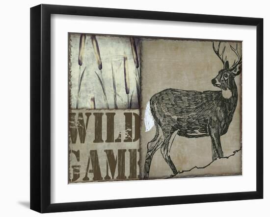Deer with white tail-null-Framed Giclee Print