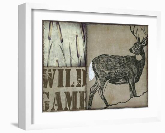 Deer with white tail-null-Framed Giclee Print