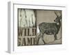 Deer with white tail-null-Framed Giclee Print