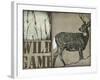 Deer with white tail-null-Framed Giclee Print