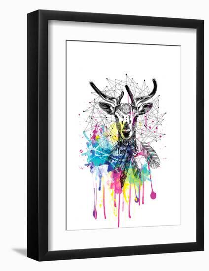 Deer-Karin Roberts-Framed Art Print