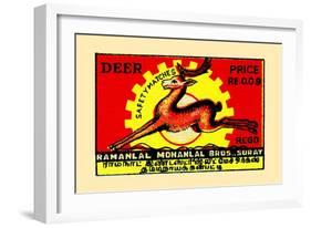 Deer-null-Framed Art Print