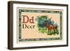 Deer-null-Framed Art Print