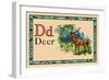 Deer-null-Framed Art Print