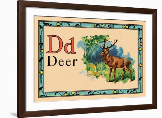 Deer-null-Framed Art Print