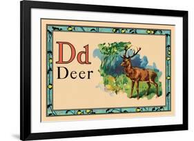 Deer-null-Framed Art Print