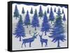 Deer-Erin Clark-Framed Stretched Canvas